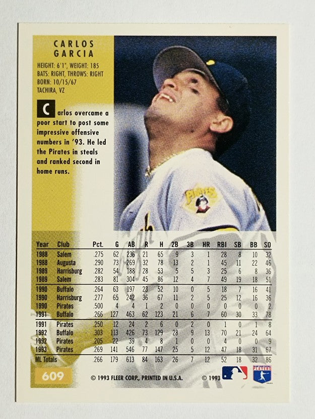 1994 Fleer #609 Carlos Garcia