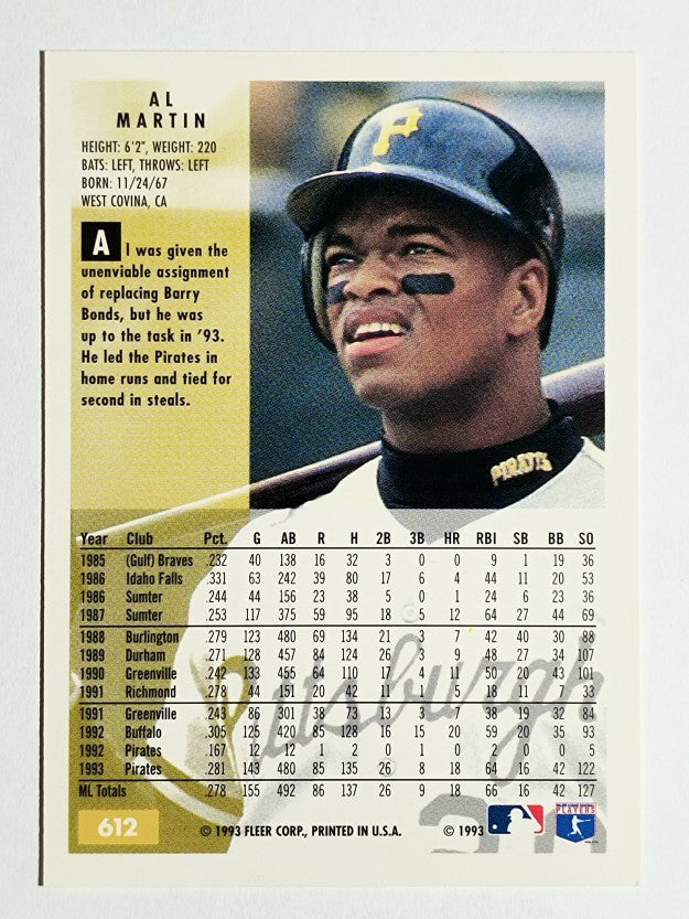 1994 Fleer #612 Al Martin