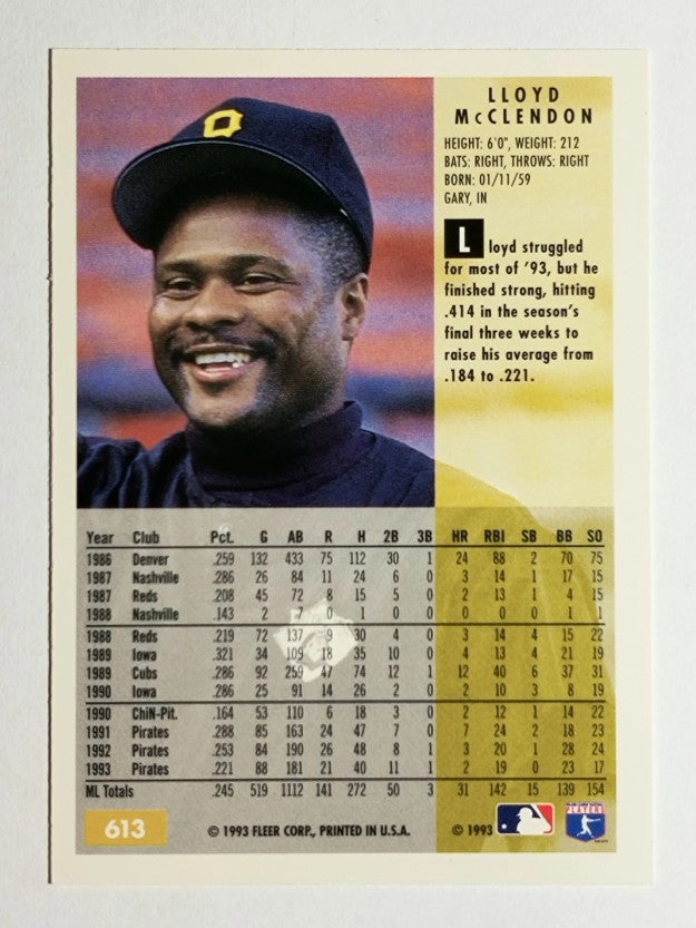 1994 Fleer #613 Lloyd McClendon