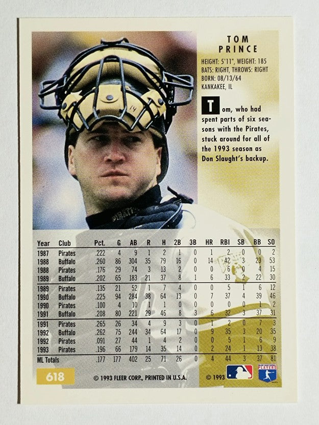1994 Fleer #618 Tom Prince