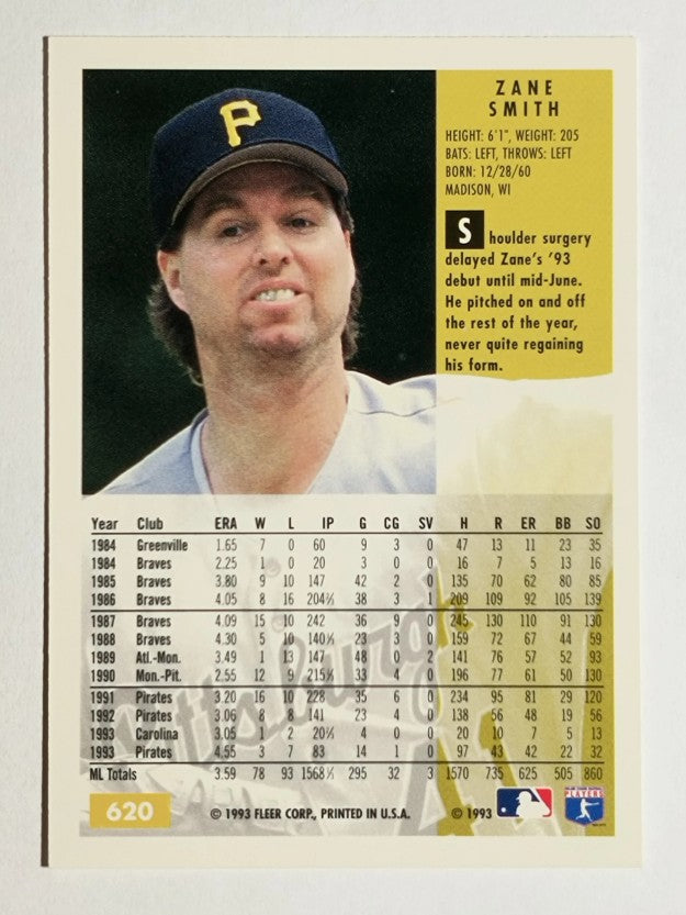 1994 Fleer #620 Zane Smith