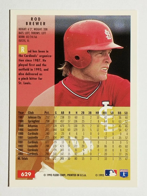 1994 Fleer #629 Rod Brewer
