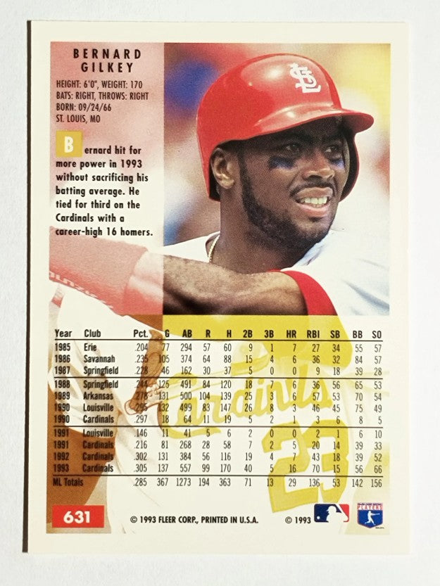 1994 Fleer #631 Bernard Gilkey