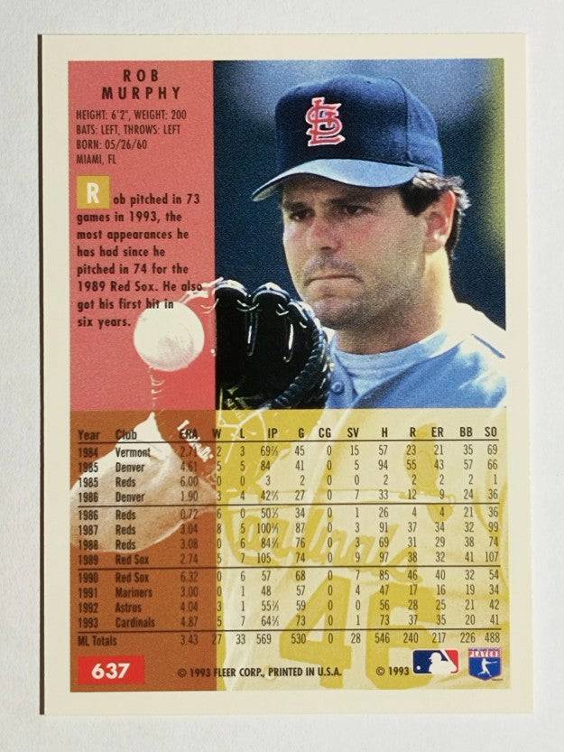 1994 Fleer #637 Rob Murphy