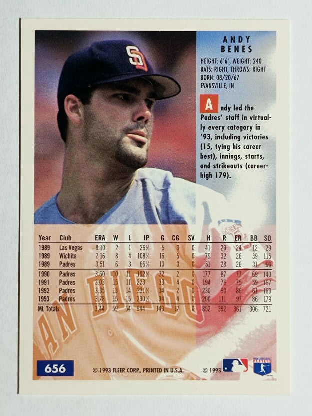 1994 Fleer #656 Andy Benes