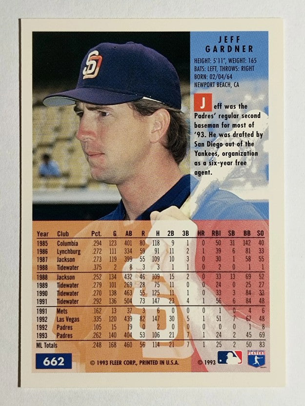 1994 Fleer #662 Jeff Gardner