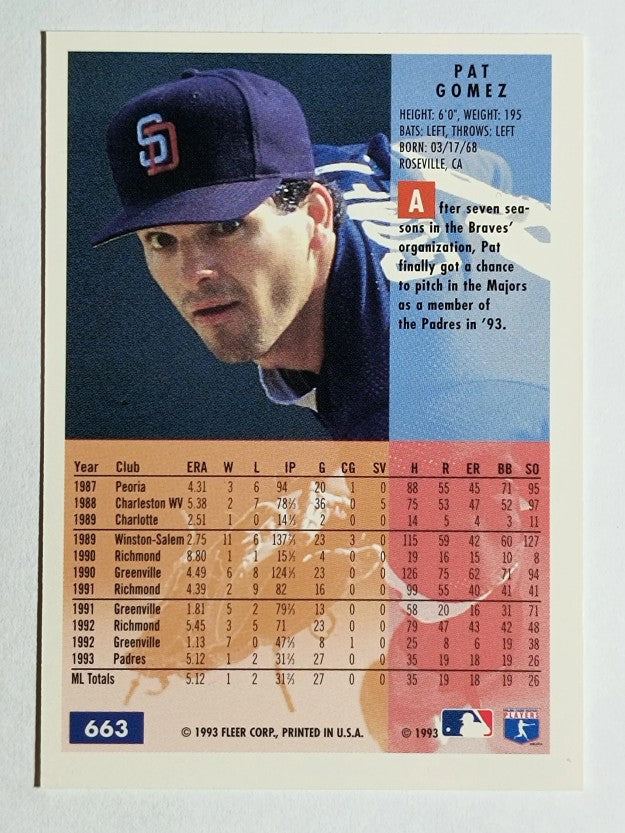 1994 Fleer #663 Pat Gomez
