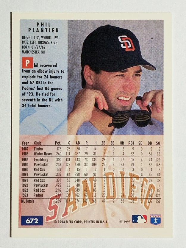 1994 Fleer #672 Phil Plantier