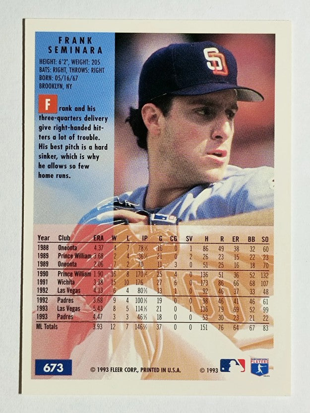 1994 Fleer #673 Frank Seminara