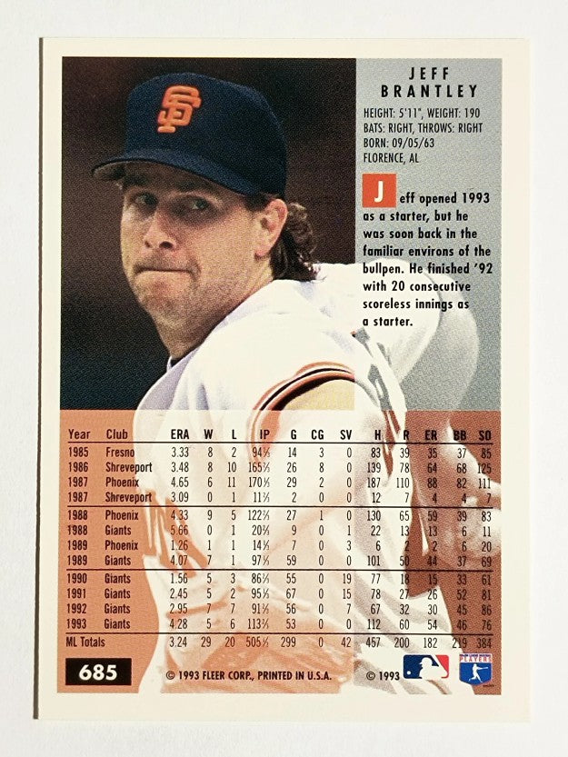 1994 Fleer #685 Jeff Brantley