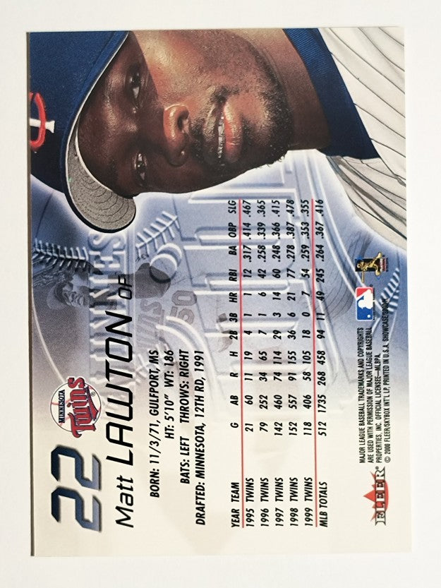 2000 Fleer Showcase #22 Matt Lawton