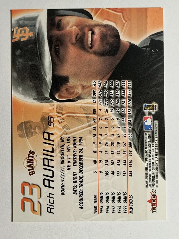 2000 Fleer Showcase #23 Rich Aurilia