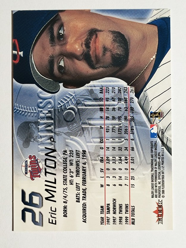 2000 Fleer Showcase #26 Eric Milton
