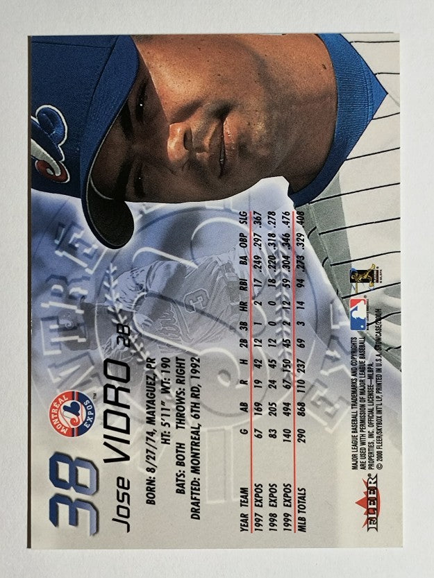 2000 Fleer Showcase #38 Jose Vidro