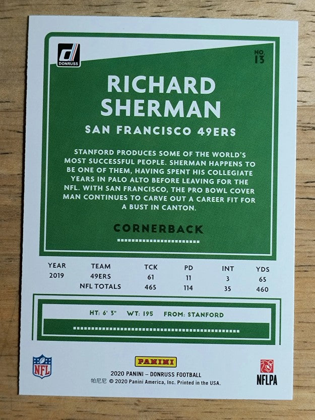 2020 Donruss #13 Richard Sherman
