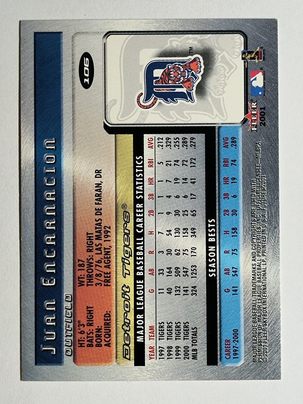 2001 Fleer Futures #106 Juan Encarnacion
