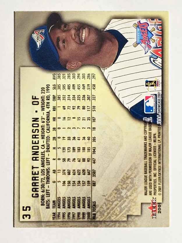 2001 Fleer Showcase #35 Garret Anderson