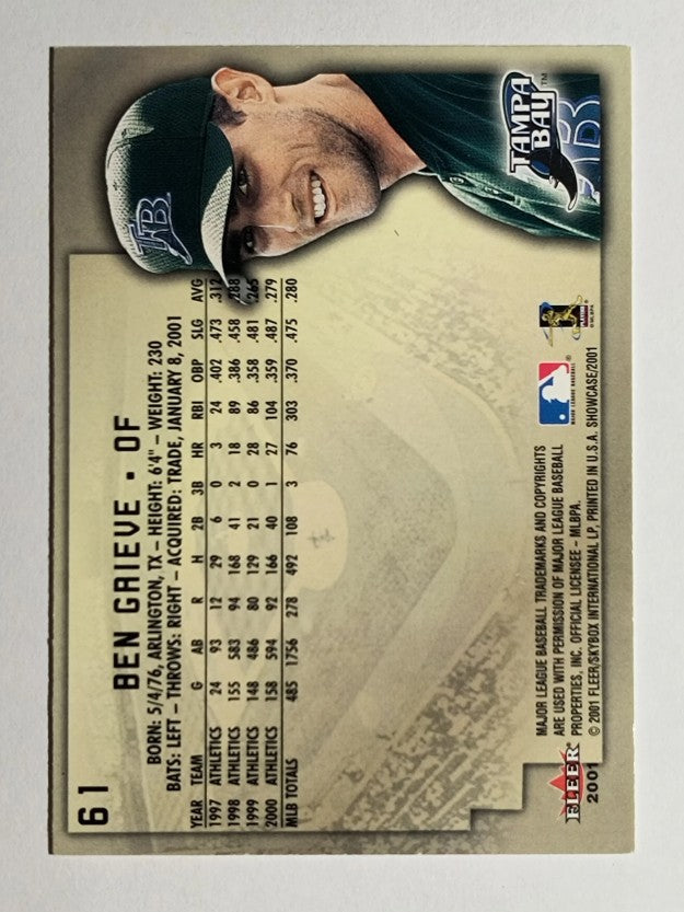 2001 Fleer Showcase #61 Ben Grieve