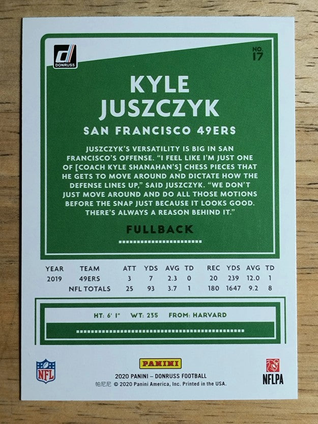 2020 Donruss #17 Kyle Juszczyk