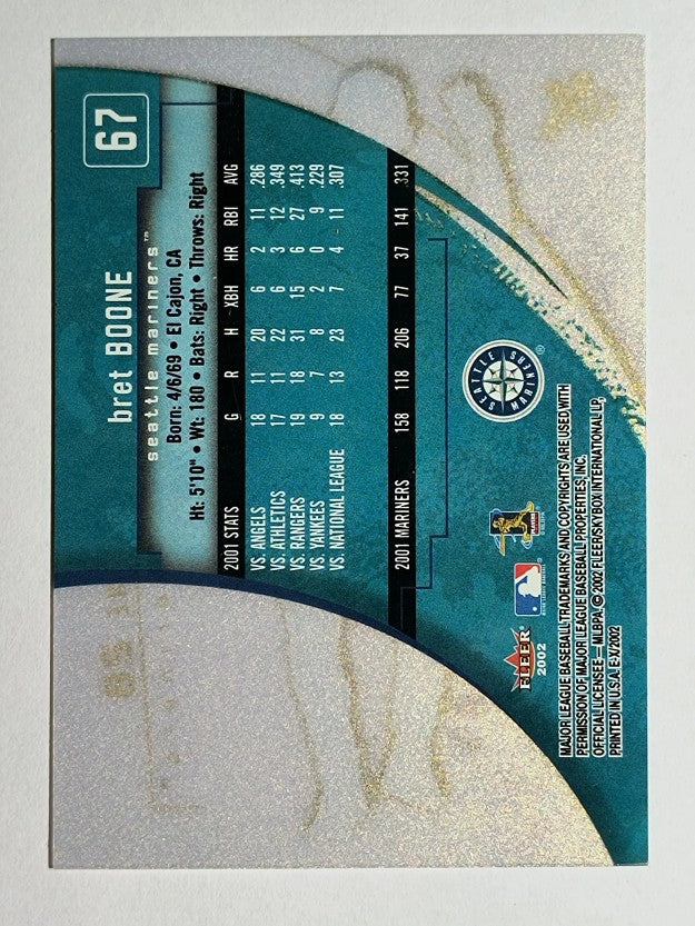 2002 E-X #67 Bret Boone