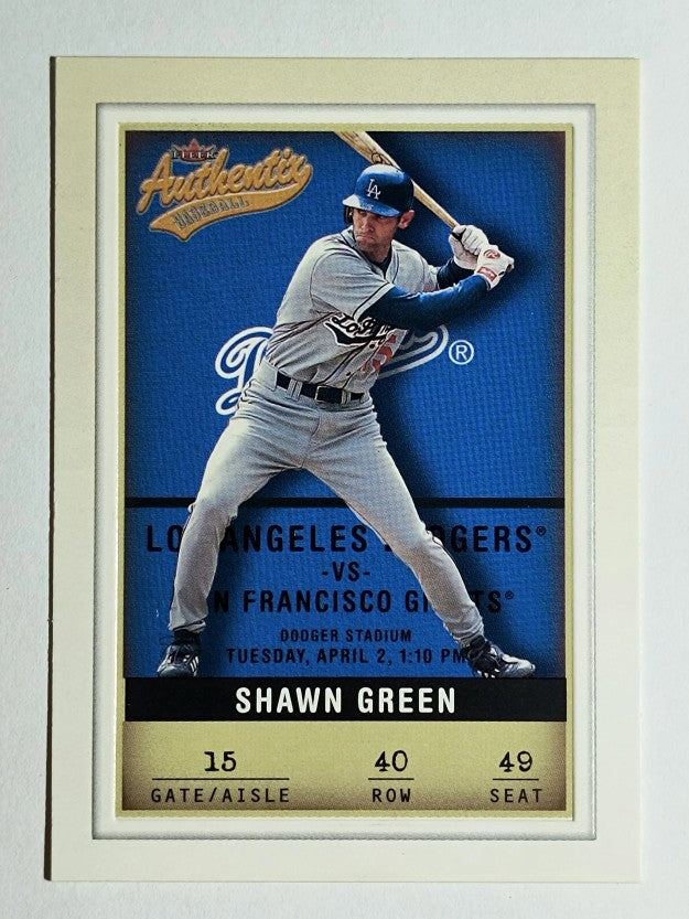 2002 Fleer Authentix #40 Shawn Green