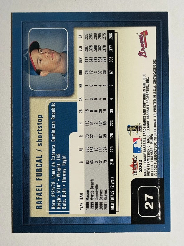 2002 Fleer Showcase #27 Rafael Furcal