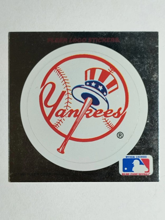 1991 Ultra Team Stickers #NNO New York Yankees