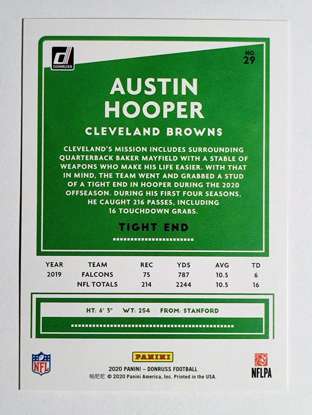 2020 Donruss #29 Austin Hooper