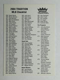 2004 Fleer Tradition Checklists #NNO 389-Inserts