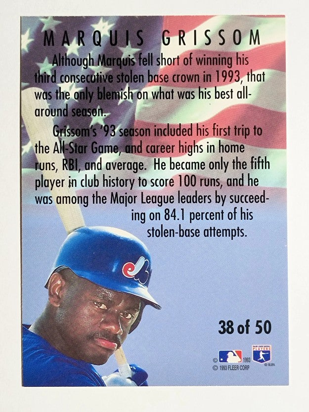 1994 Fleer All-Stars #38 Marquis Grissom