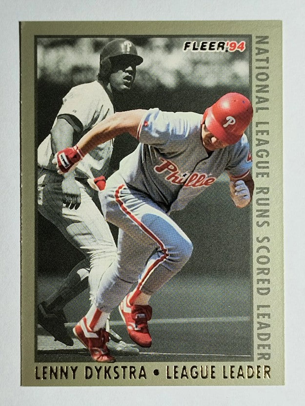 1994 Fleer League Leaders #9 Len Dykstra