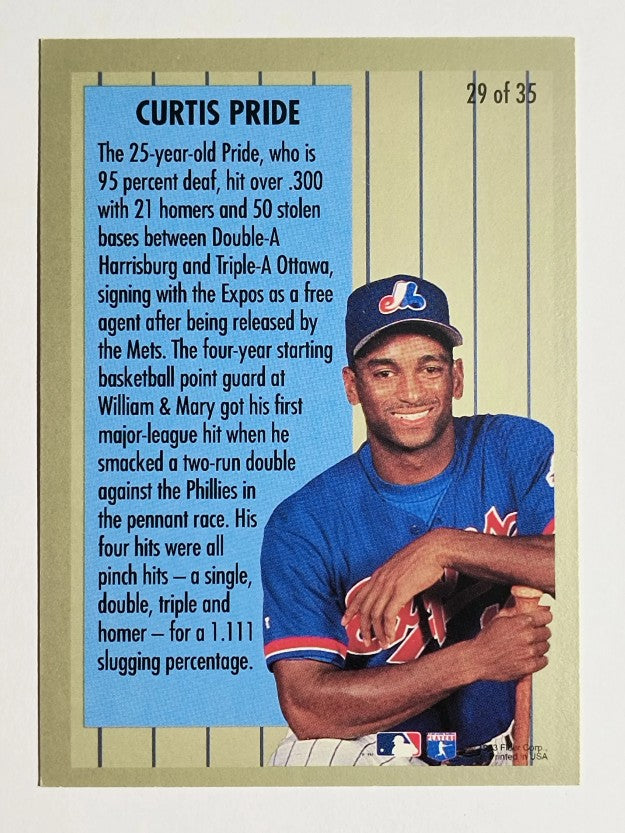 1994 Fleer Major League Prospects #29 Curtis Pride