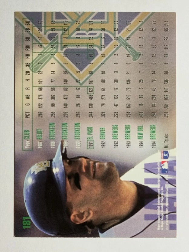 1995 Fleer #181 John Jaha