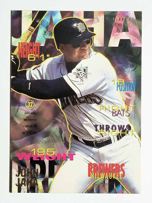 1995 Fleer #181 John Jaha