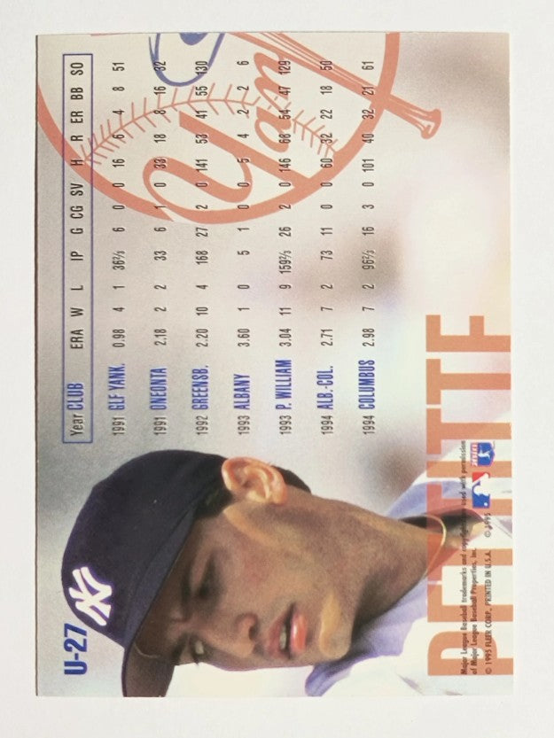 1995 Fleer Update #27 Andy Pettitte