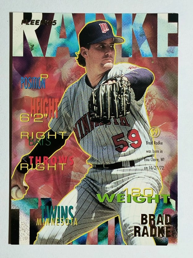 1995 Fleer Update #62 Brad Radke RC