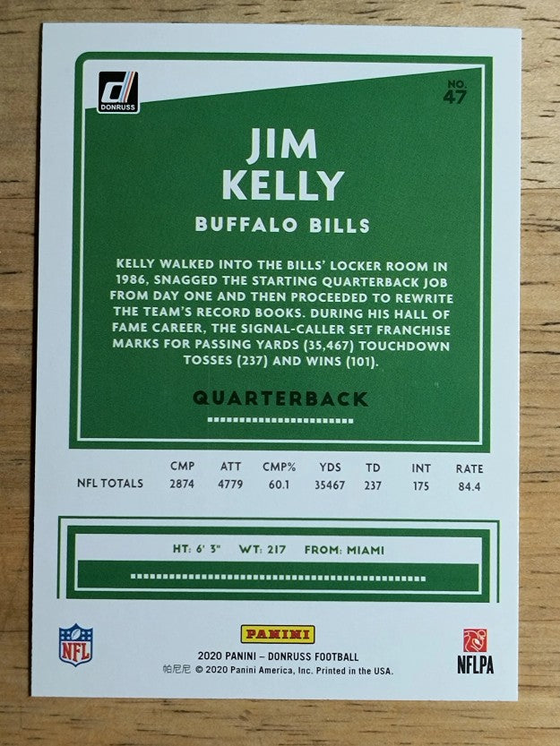 2020 Donruss #47 Jim Kelly