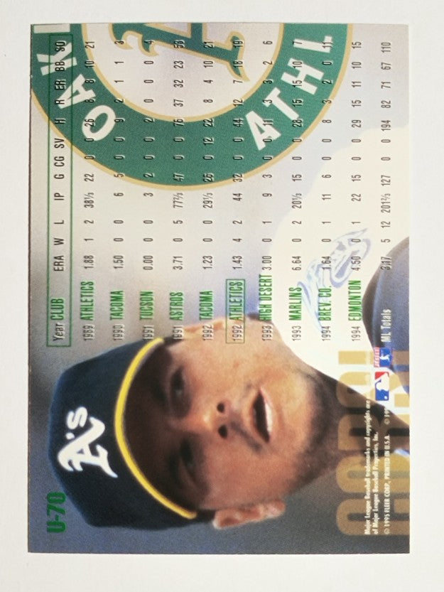 1995 Fleer Update #70 Jim Corsi