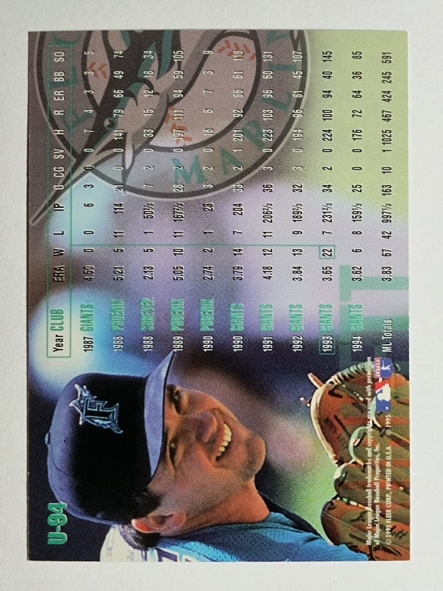 1995 Fleer Update #94 John Burkett