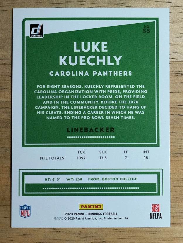 2020 Donruss #55 Luke Kuechly