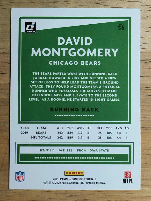 2020 Donruss #58 David Montgomery