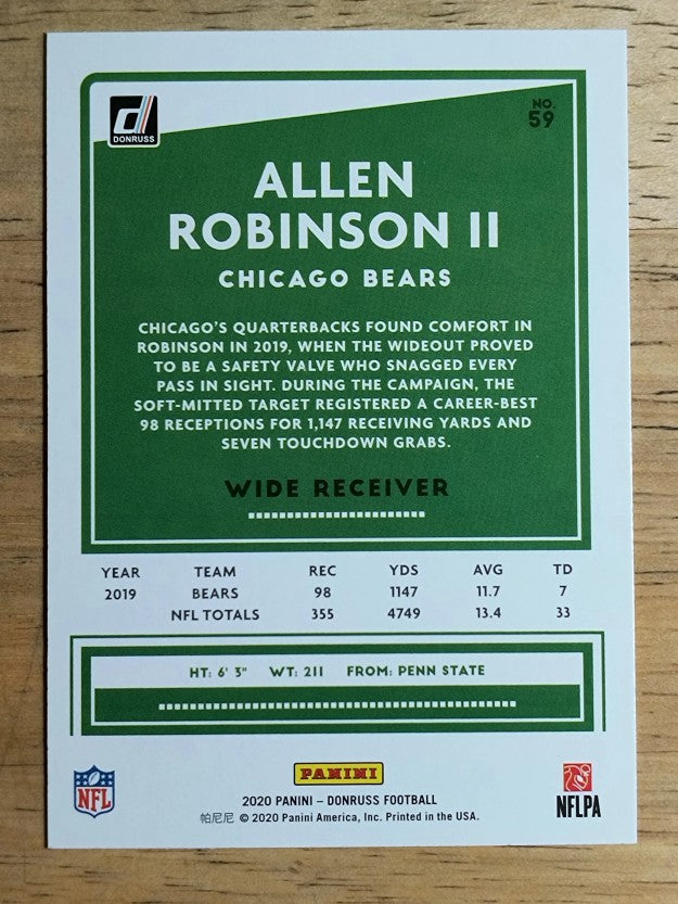 2020 Donruss #59 Allen Robinson II