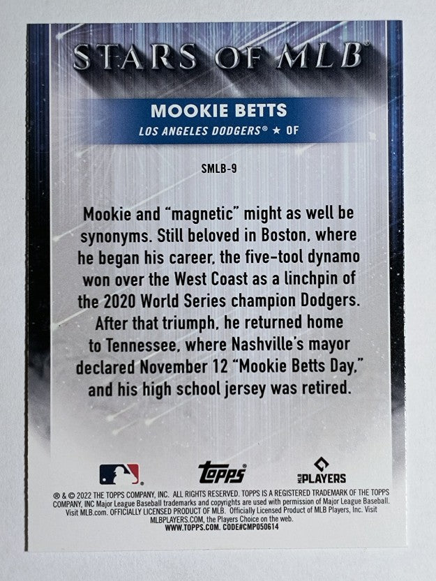 2022 Topps Stars of MLB #SMLB9 Mookie Betts