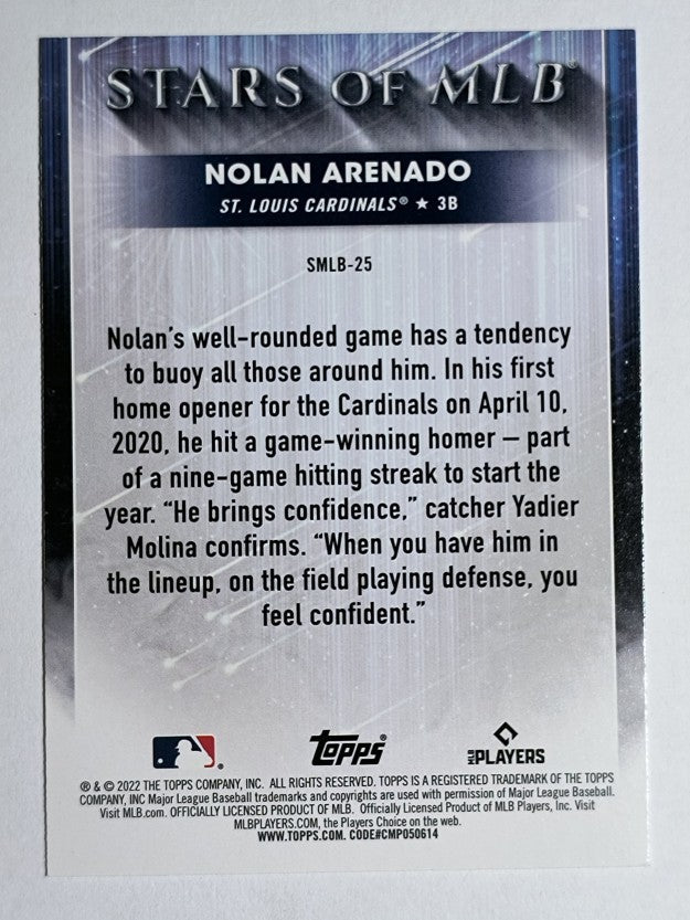 2022 Topps Stars of MLB #SMLB25 Nolan Arenado