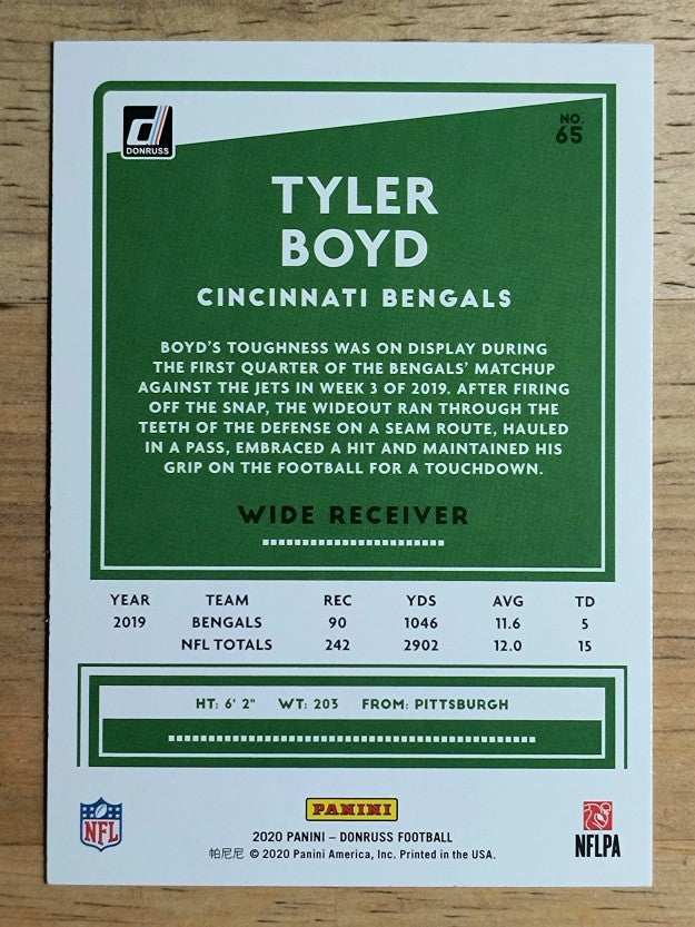 2020 Donruss #65 Tyler Boyd
