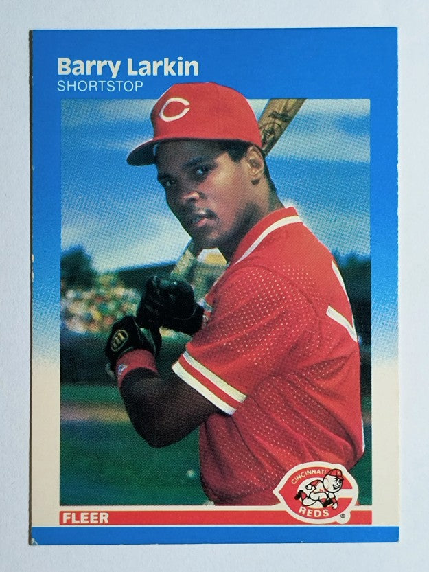 1987 Fleer #204 Barry Larkin RC (EXMT)