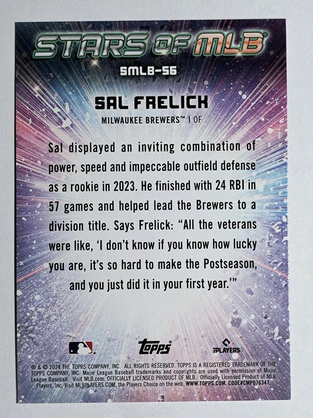 2024 Topps Stars of MLB #SMLB56 Sal Frelick