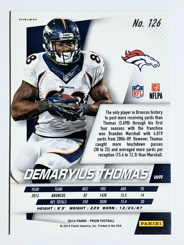 2014 Panini Prizm Prizms #126 Demaryius Thomas