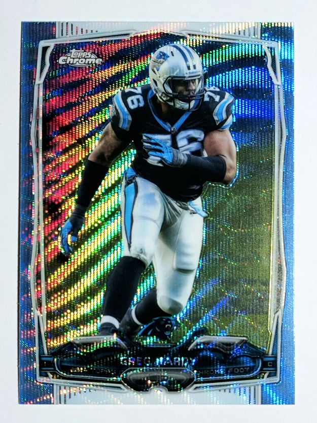 2014 Topps Chrome Blue Wave Refractors #24 Greg Hardy