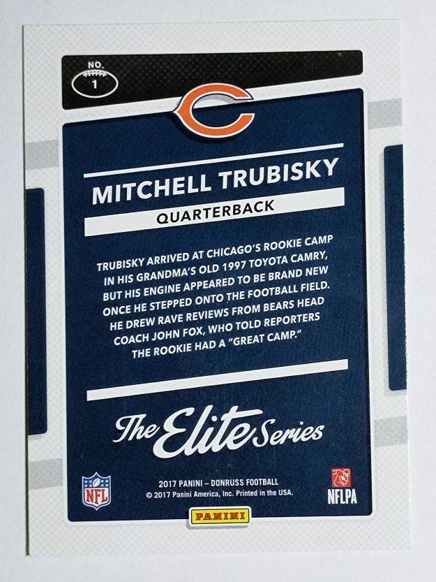 2017 Donruss The Elite Series Rookies #1 Mitchell Trubisky